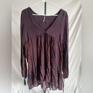 Free People Long Sleeve Mini Dress